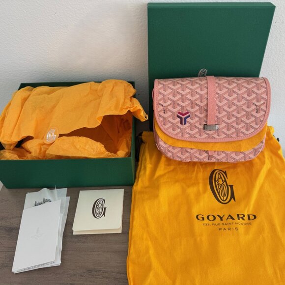 Goyard Belvedere PM Crossbody – Powder Rose Pink – Ultra Rare, Brand New - Picture 8 of 14